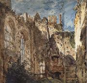 John Constable Cowdray House:The Ruins 14 Septembr 1834 France oil painting artist